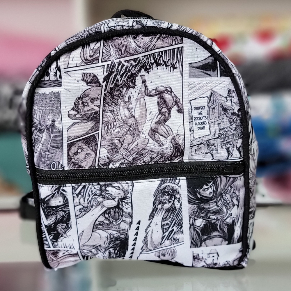 ATTACK ON TITAN ANIME MANGA COMIC STYLE MINI BACKPACK